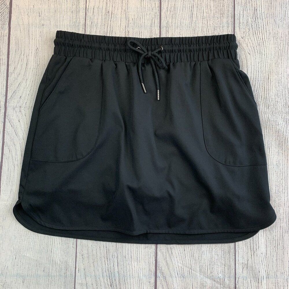St. John's Bay Skort PS Small Shorts Under Skirt Activewear Black Length 16" New